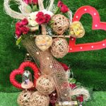 50 roses with heart light and decorative stuff